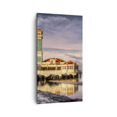 Quadro em tela - Templo da natureza - 45x80 cm