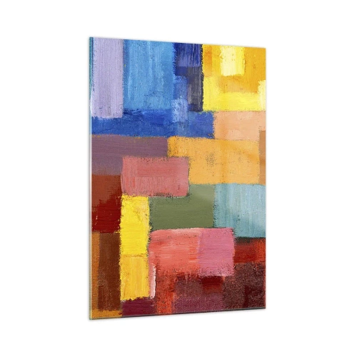 Quadro em vidro - Cada um diferente, todos coloridos - 50x70 cm