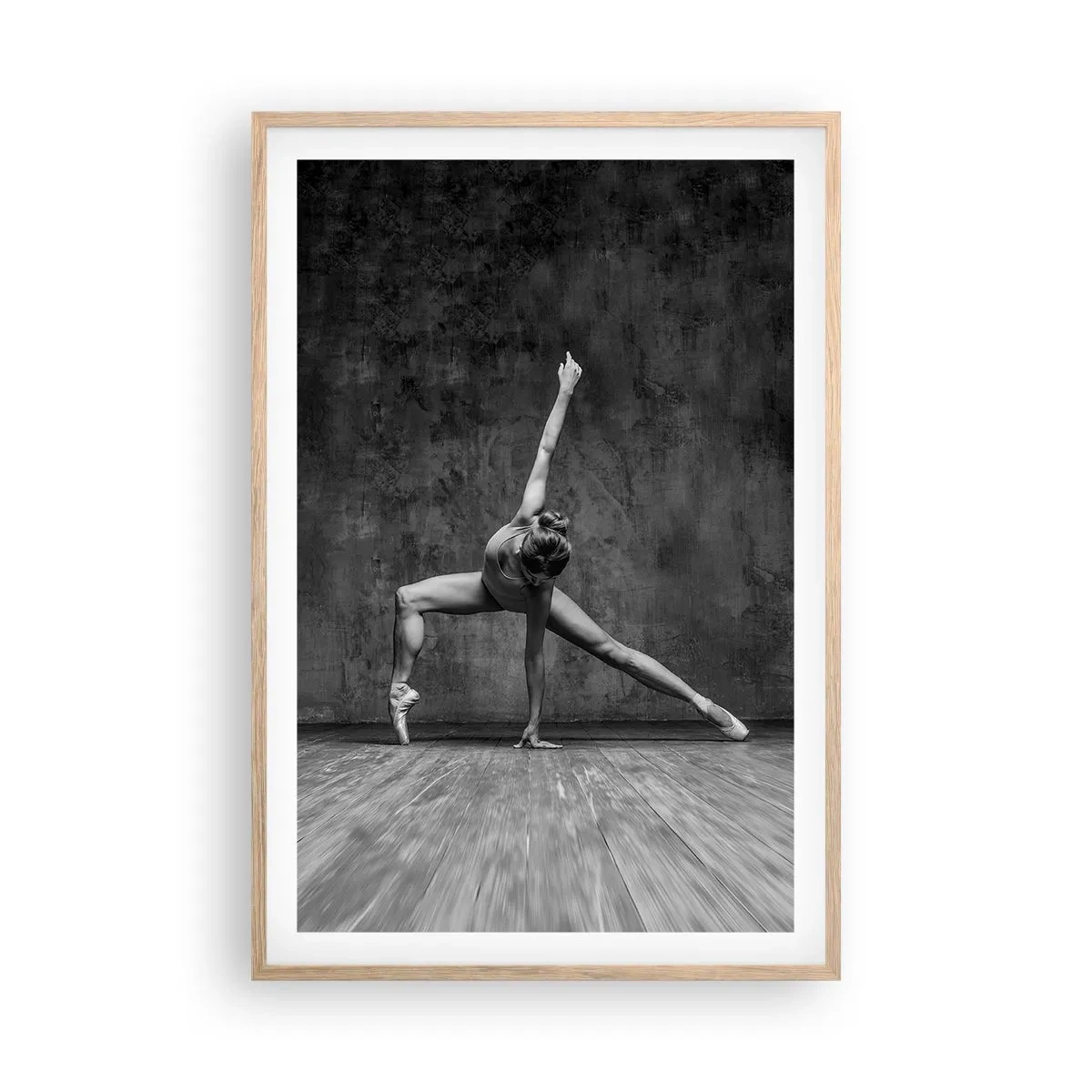 Pôster com moldura de carvalho claro - O equilíbrio ideal - 61x91 cm