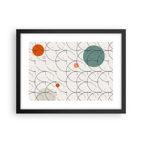 Pôster com moldura preta - No espírito da pop art - 40x30 cm