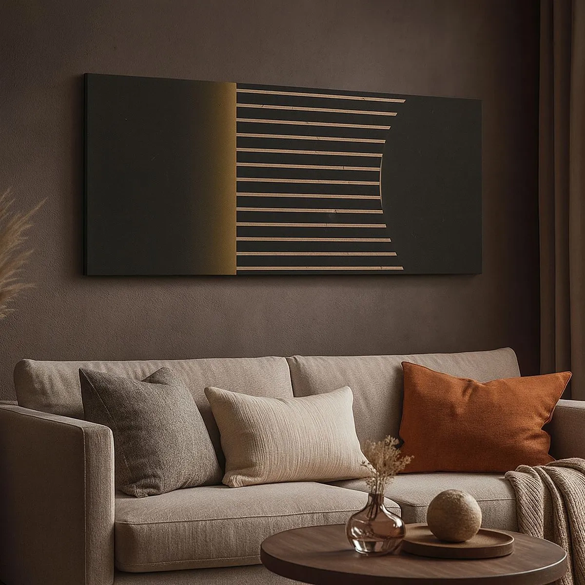 Quadro em tela - Explorar a escuridão - 100x40 cm