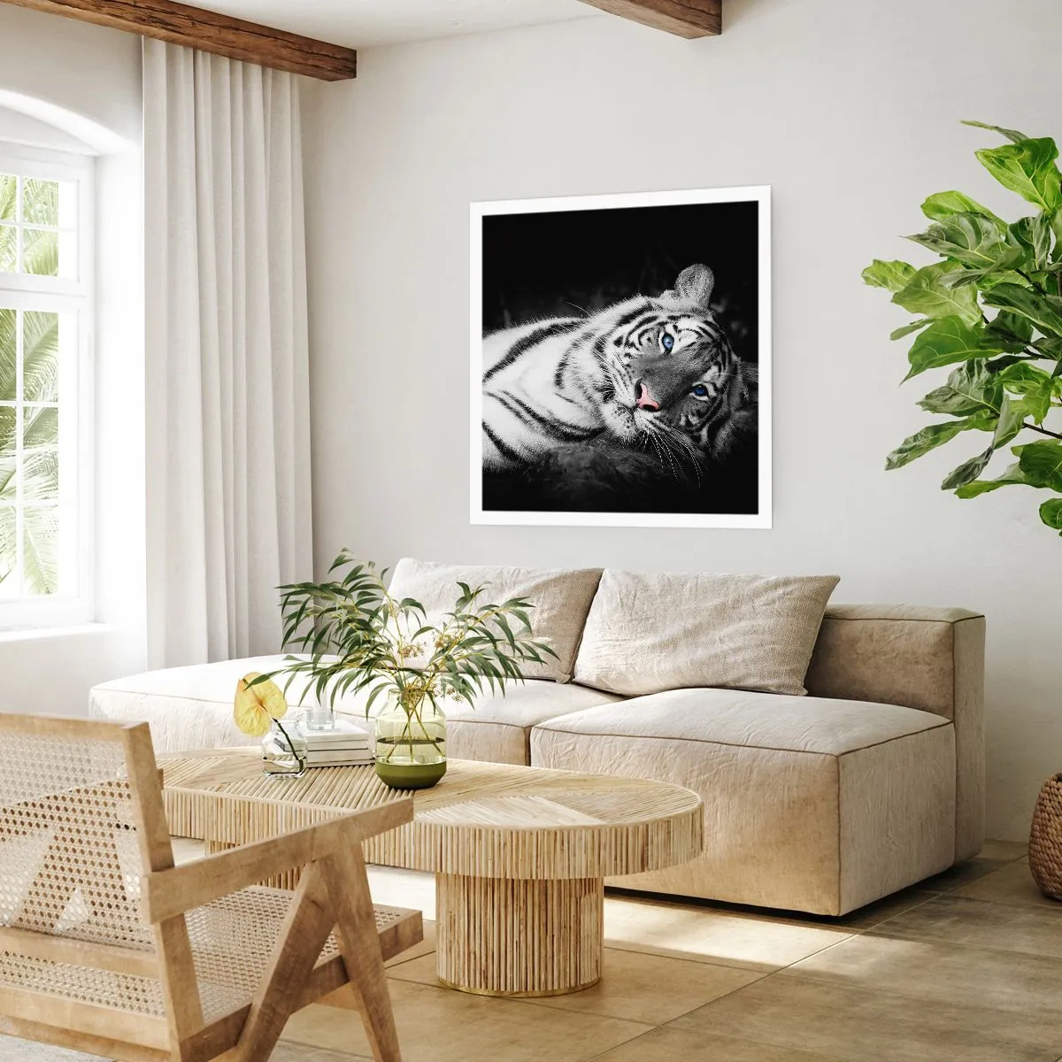 Pôster - Selvagem e tranquilo - 60x60 cm