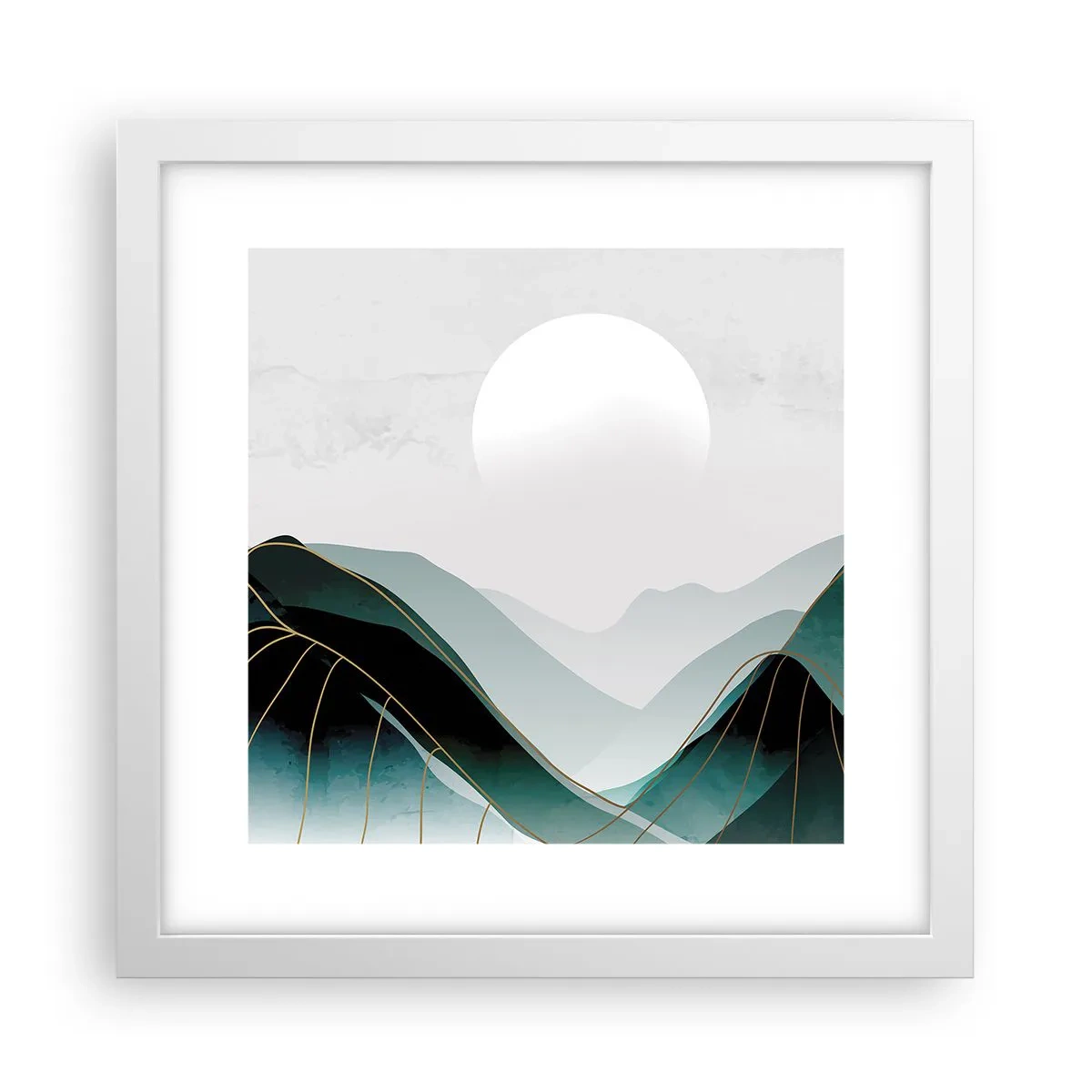 Pôster em moldura branca - Em plena majestade - 30x30 cm