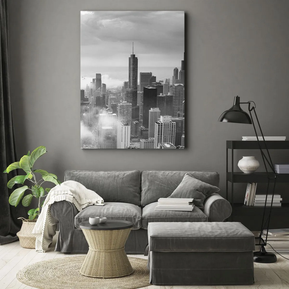 Quadro em tela - Paisagem americana - 50x70 cm