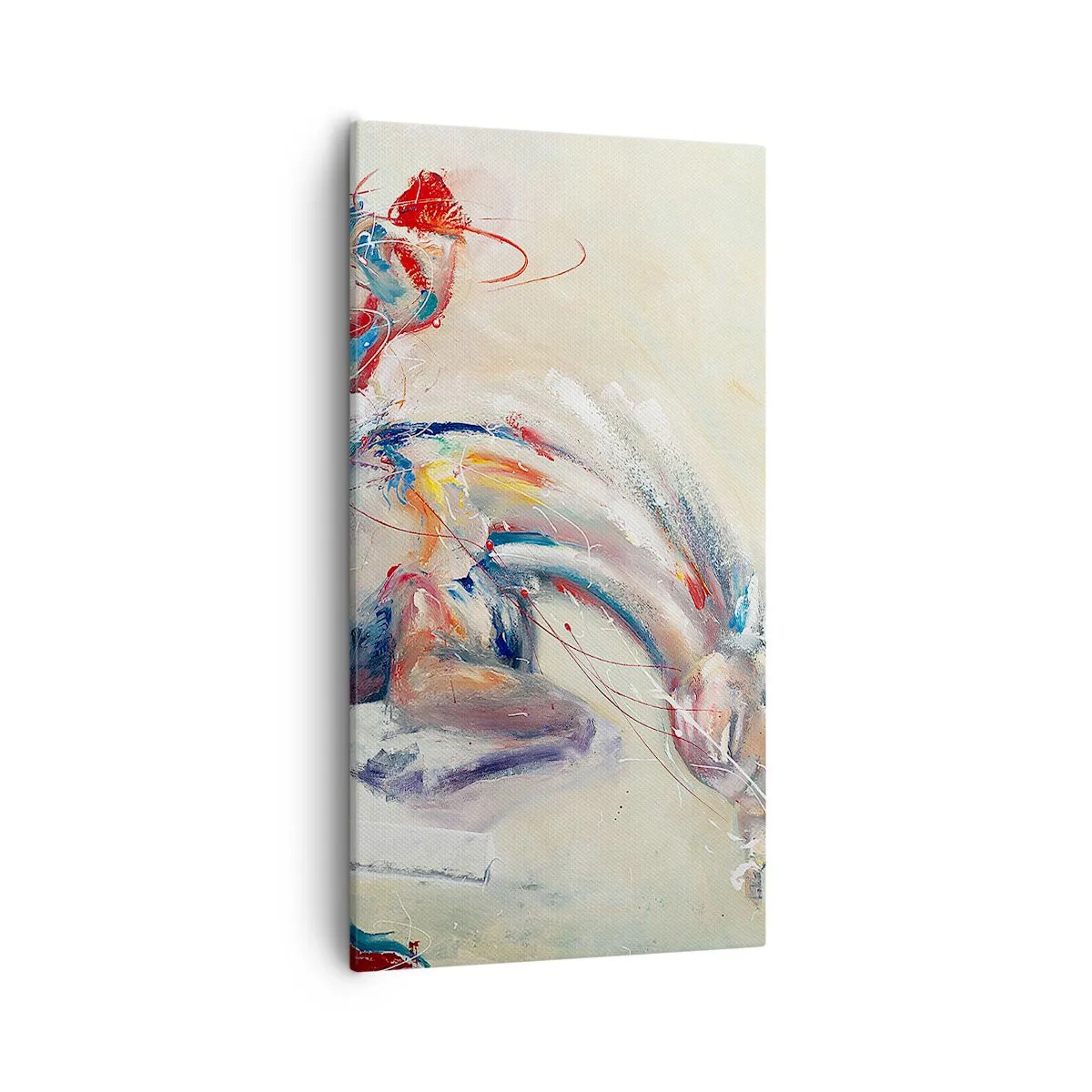 Quadro em tela - Segure-se, vamos pular - 55x100 cm