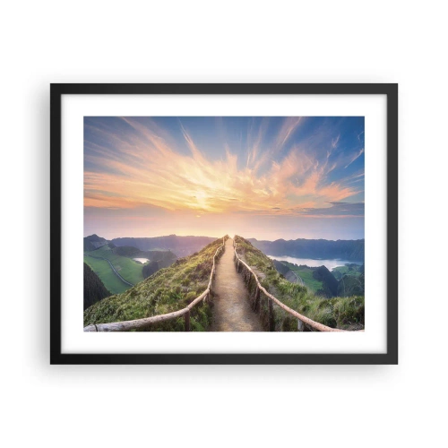 Pôster com moldura preta - Perto do céu - 50x40 cm