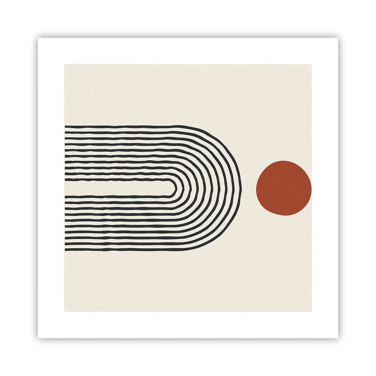 Pôster - Magnetismo de formas e cores - 40x40 cm
