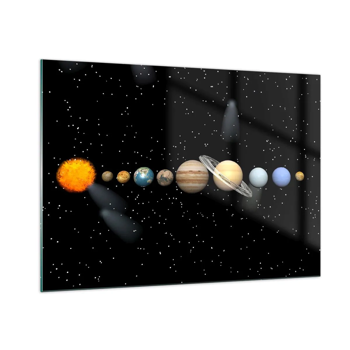 Quadro em vidro - E os planetas estão a enlouquecer... - 100x70 cm