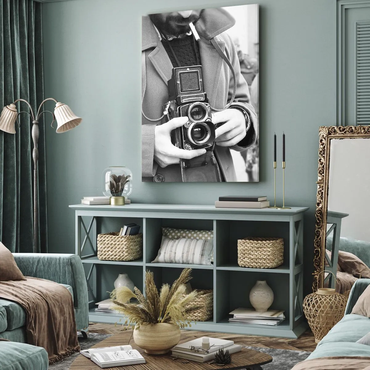 Quadro em tela - Estilo retro - 45x80 cm