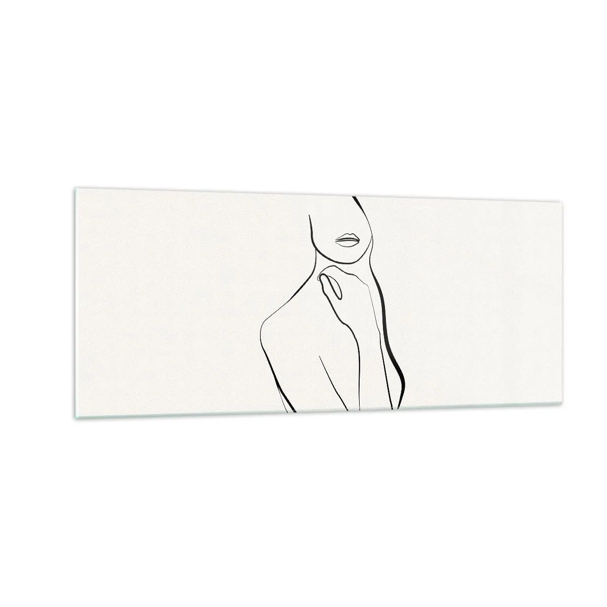 Quadro em vidro - Uma onda de melancolia - 100x40 cm