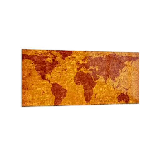 Quadro em vidro - Convite para viajar - 120x50 cm