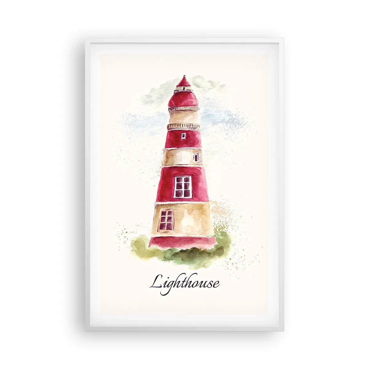 Pôster em moldura branca - Sempre há clima - 61x91 cm