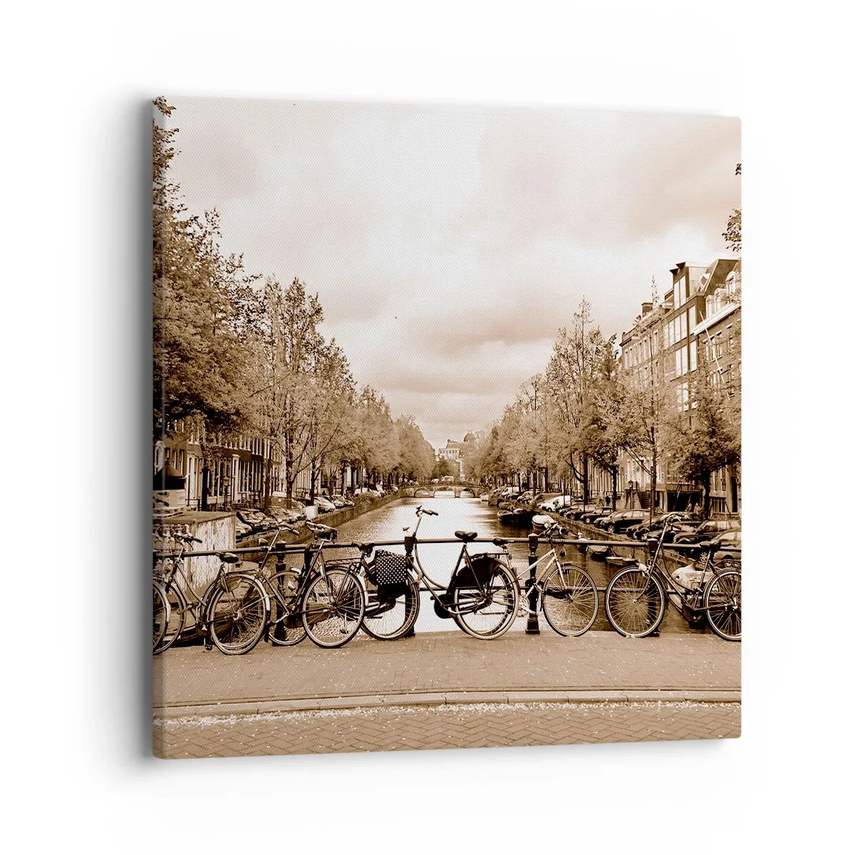 Quadro em tela - Vibrações holandesas - 40x40 cm