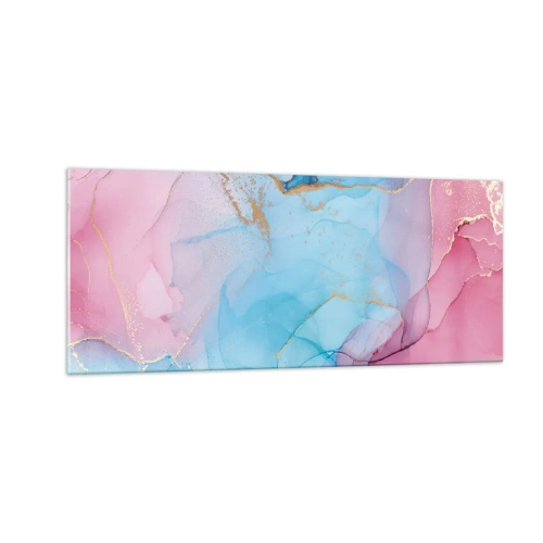 Quadro em vidro - Encontro e difusão - 100x40 cm