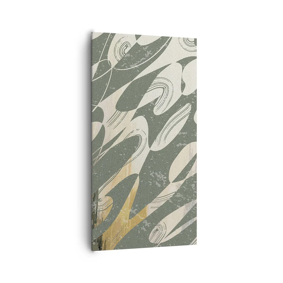 Quadro em tela - Abstração rítmica - 65x120 cm