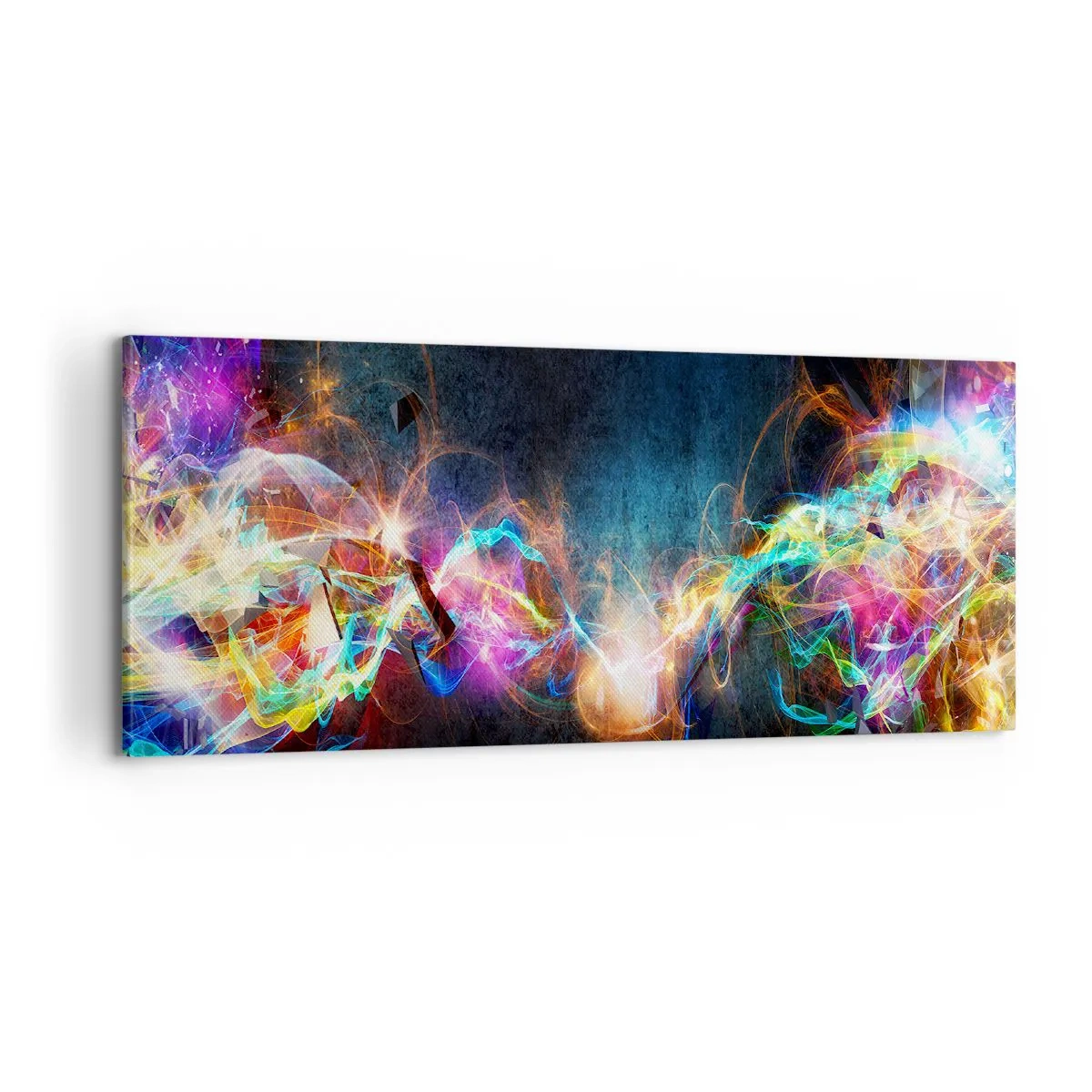 Quadro em tela - Com alegria contra a escuridão - 100x40 cm
