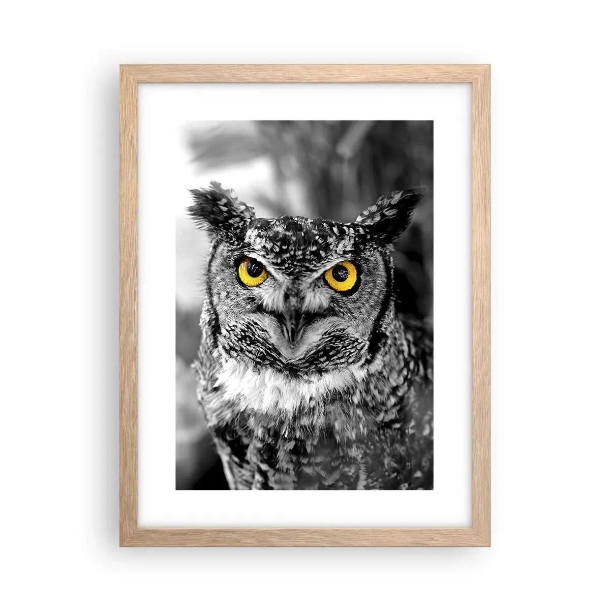 Pôster com moldura de carvalho claro - Nada pode ser escondido - 30x40 cm