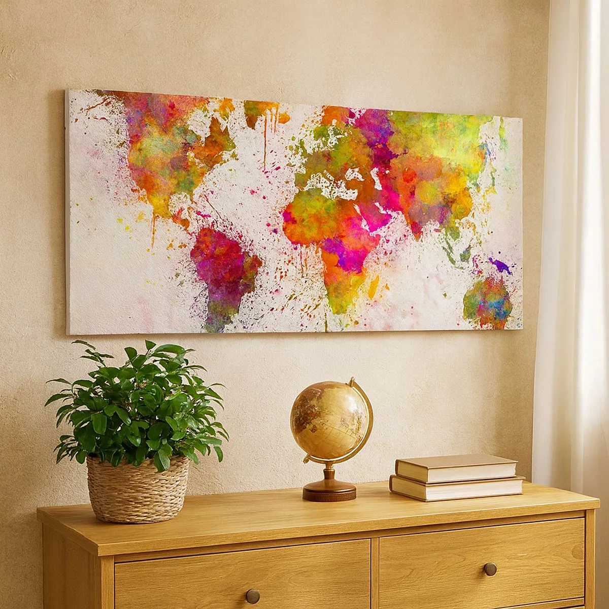 Quadro em tela - De algum modo, resultou assim - 100x40 cm