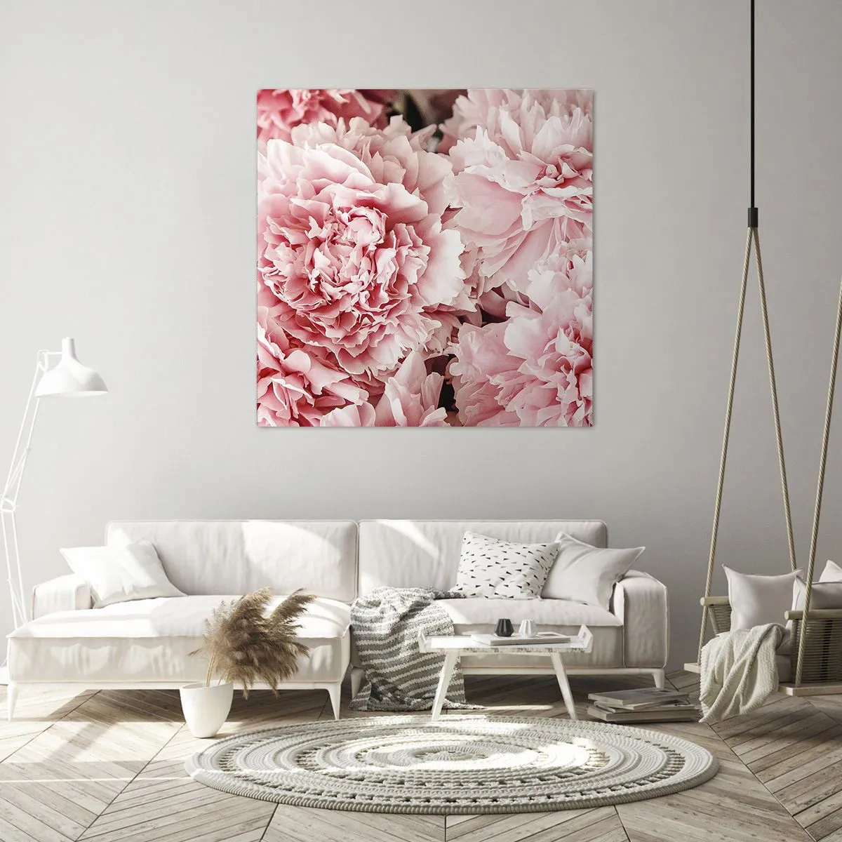 Quadro em tela - Sonho rosa - 50x50 cm