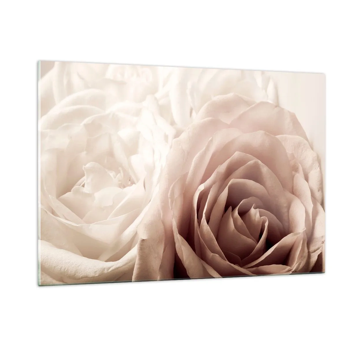 Quadro em vidro - No coração de uma rosa - 120x80 cm
