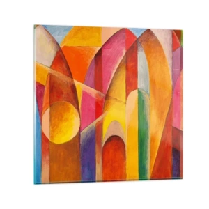 Quadro em vidro - Catedral do Sol - 50x50 cm