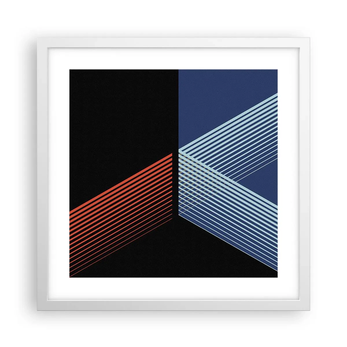 Pôster em moldura branca - Uma história simples - 40x40 cm