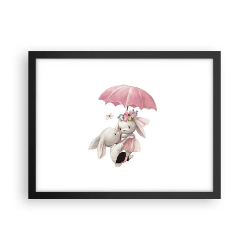 Pôster com moldura preta - Isso é amor - 40x30 cm