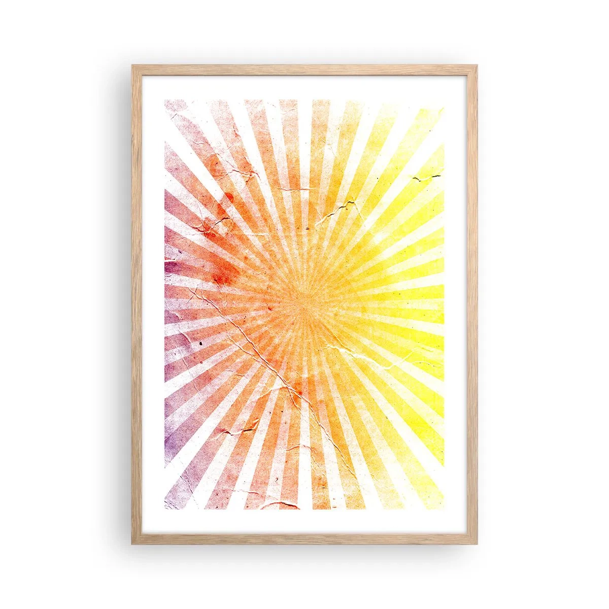 Pôster com moldura de carvalho claro - Nasceres e entardeceres - 50x70 cm
