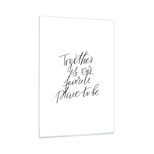 Quadro em vidro - Também sente isso? - 80x120 cm