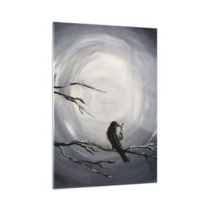 Quadro em vidro - A chave para o mistério da noite - 50x70 cm