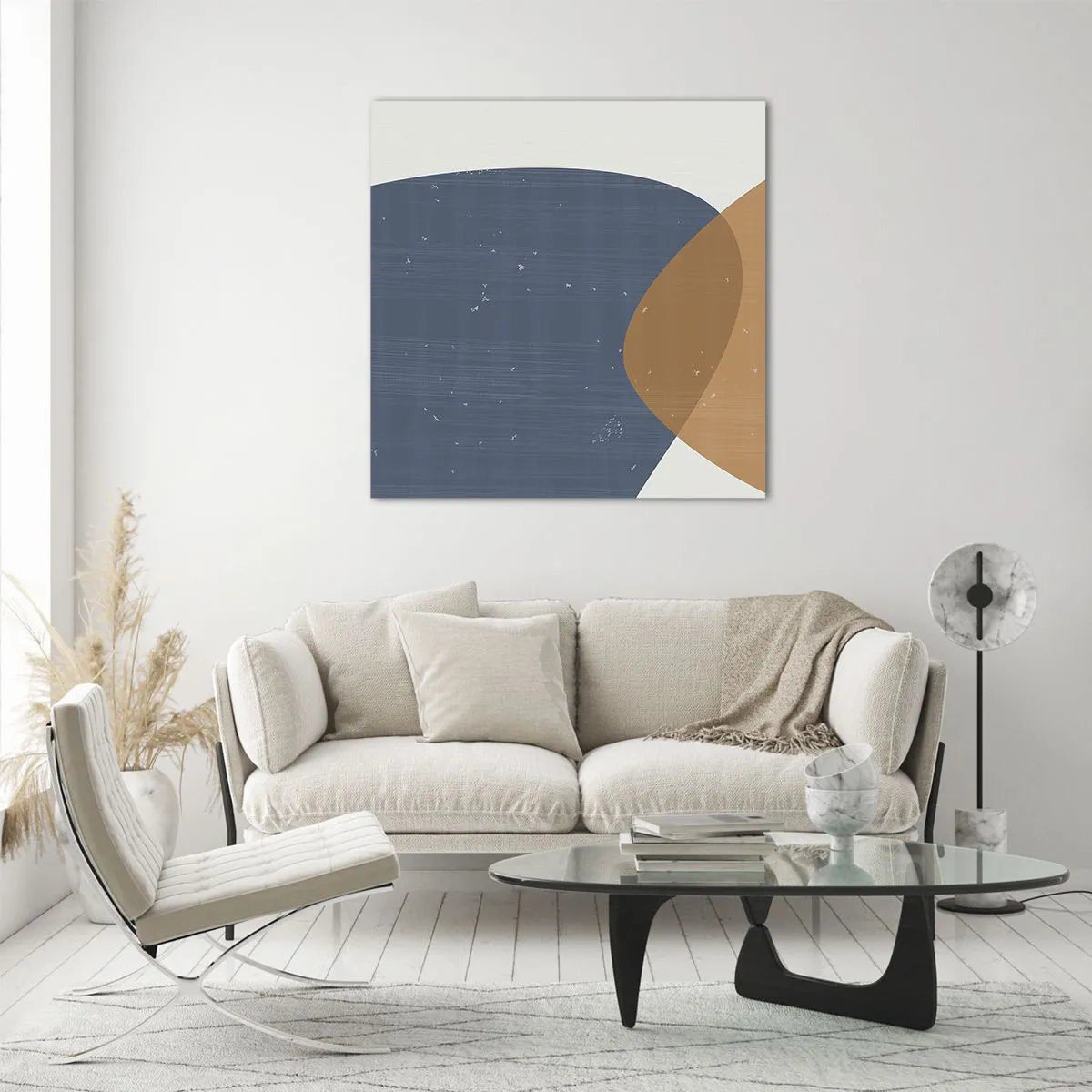 Quadro em vidro - Ovais e influências - 40x40 cm