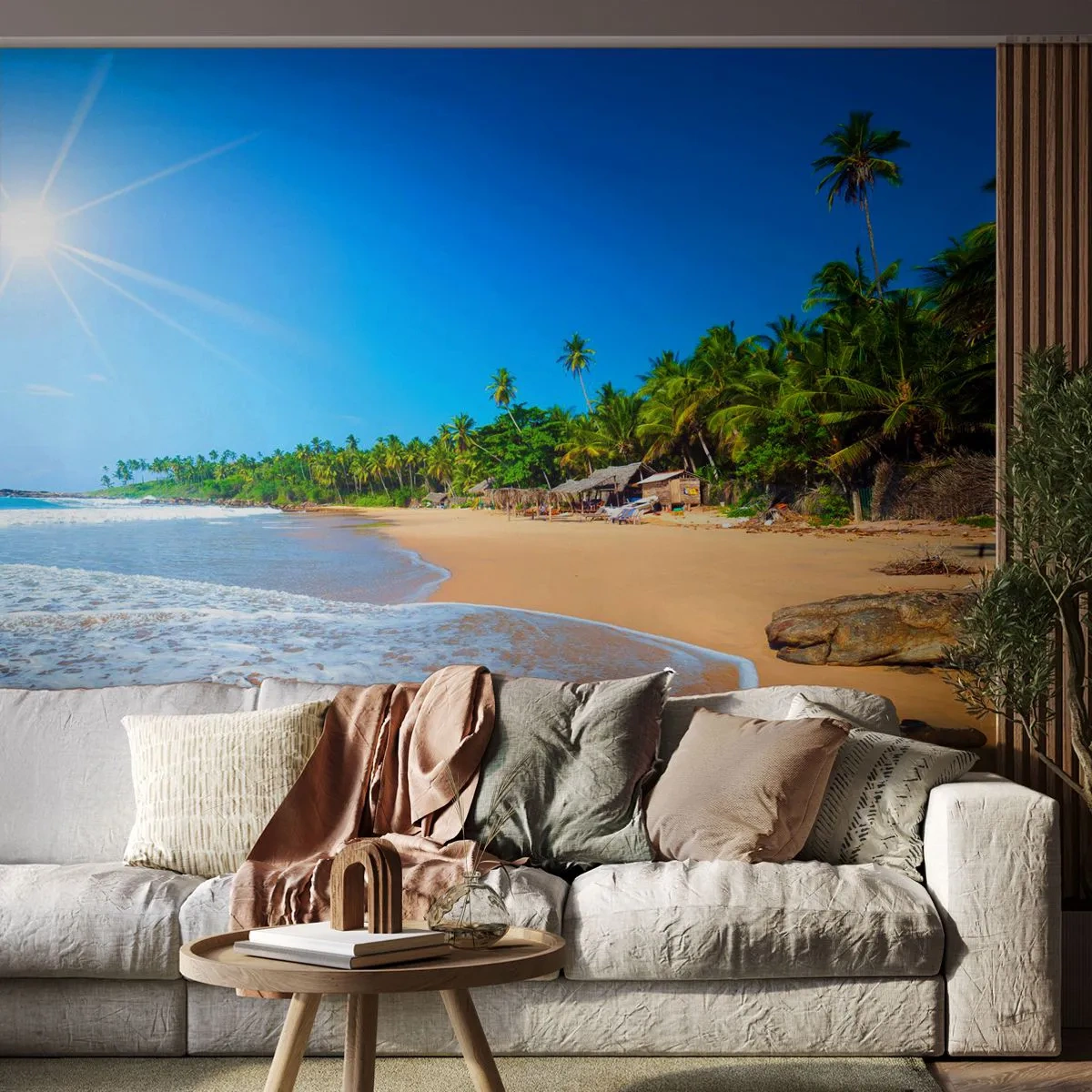 Papel de Parede Standard Eco - Um lugar exótico para si - Paisagem, Mar, Praia Paraíso - 450x315 cm