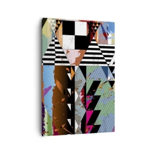 Quadro em tela - Geométrica e organicamente - 70x100 cm