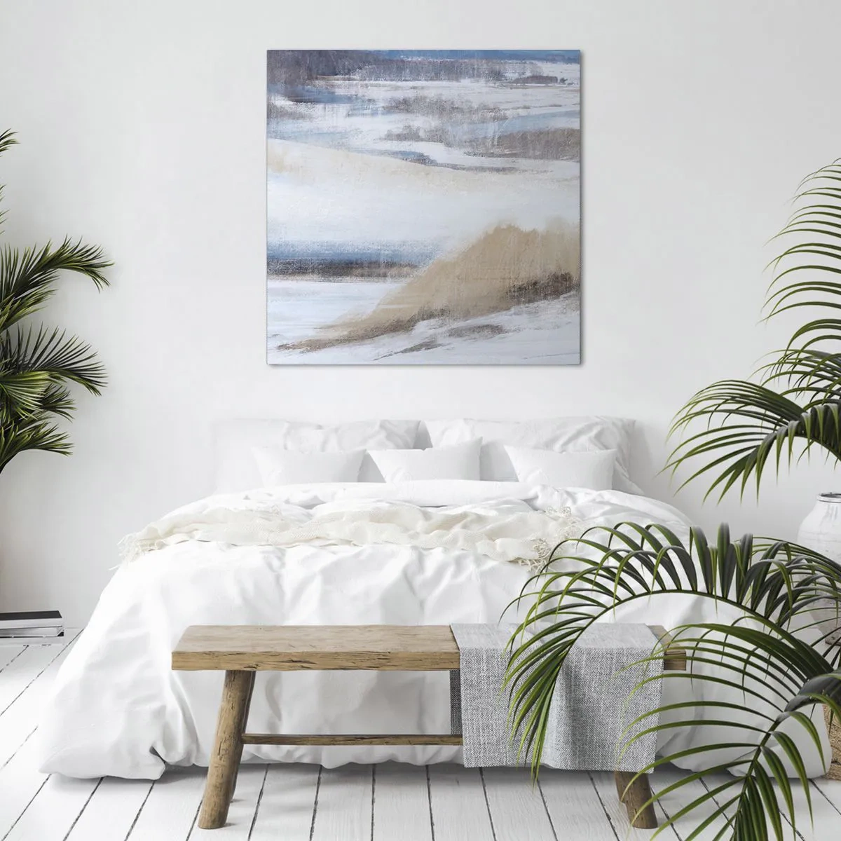 Quadro em tela - Composição de inverno - 50x50 cm