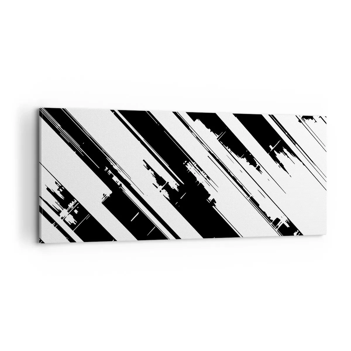 Quadro em tela - Uma composição intensa e dinâmica - 100x40 cm