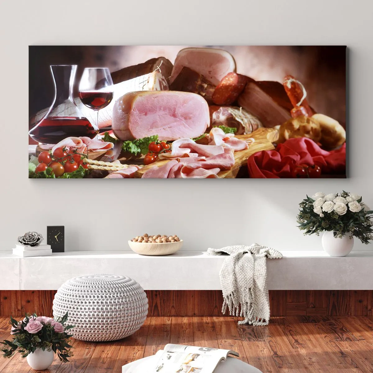 Quadro em tela - Um sonho culinário com uma jarra - 120x50 cm