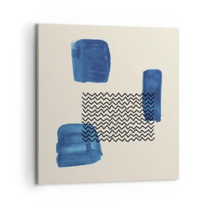 Quadro em tela - Quarteto abstrato - 60x60 cm