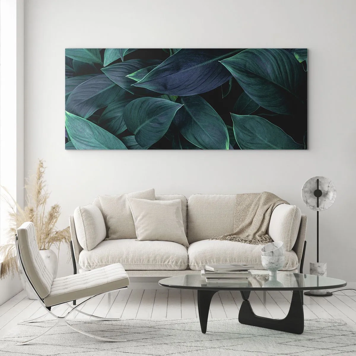 Quadro em vidro - Verde em si - 100x40 cm