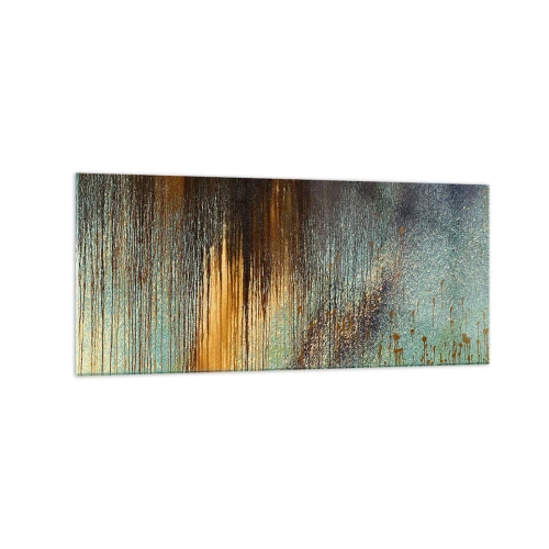 Quadro em vidro - Uma composição colorida não acidental - 120x50 cm