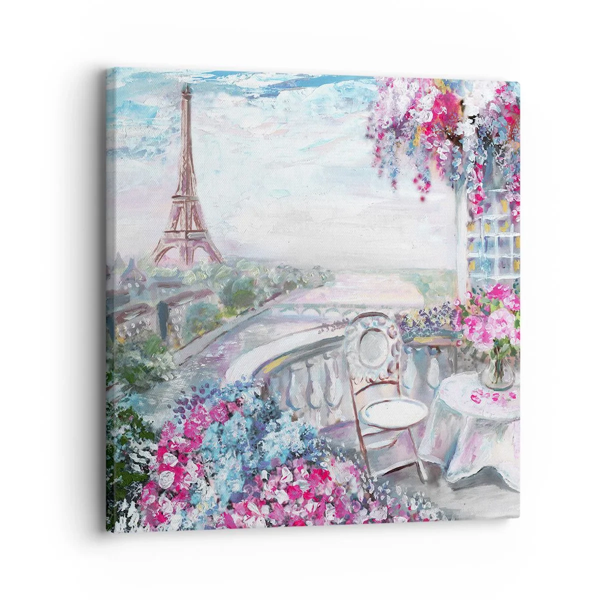 Quadro em tela - É mais bonito aqui em maio - 30x30 cm