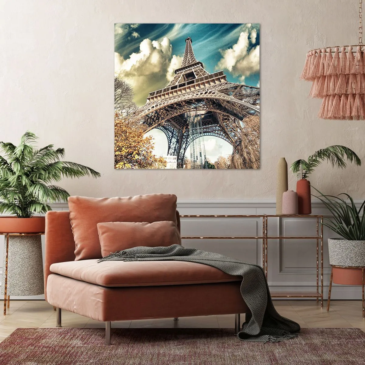 Quadro em tela - E no outono em Paris... - 30x30 cm