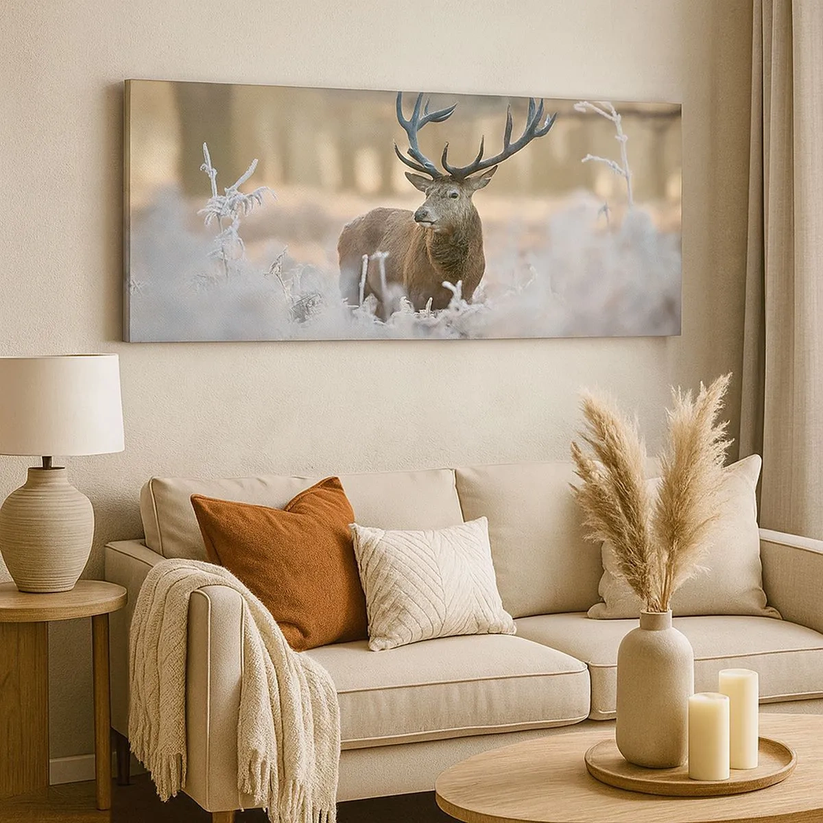 Quadro em tela - Uma manhã fresca - 100x40 cm