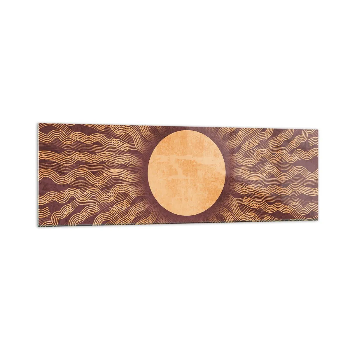 Quadro em vidro - Ícone do sol - 160x50 cm