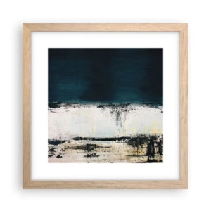 Pôster com moldura de carvalho claro - Composição horizontal - 30x30 cm