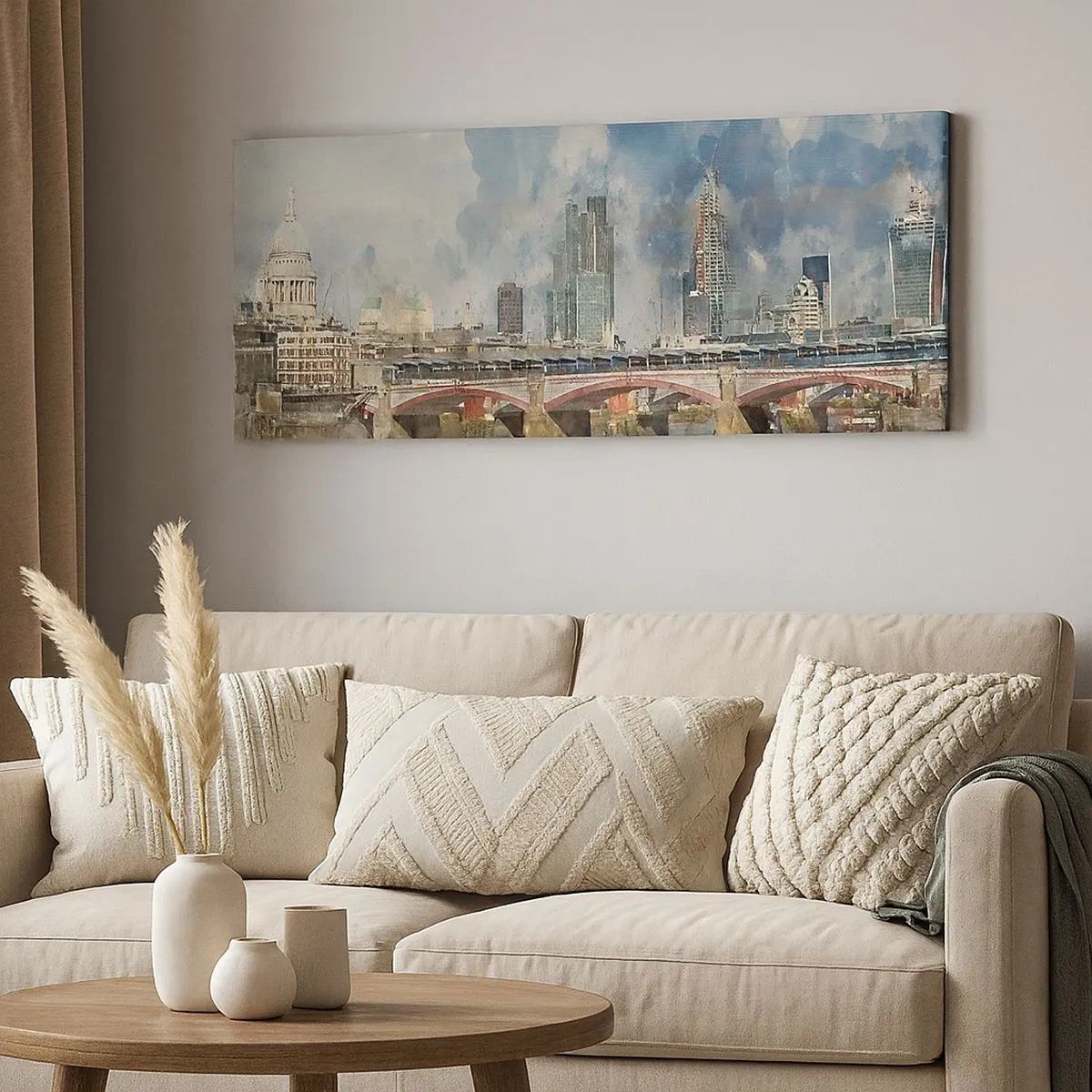 Quadro em tela - Londres em toda a sua glória - 100x40 cm