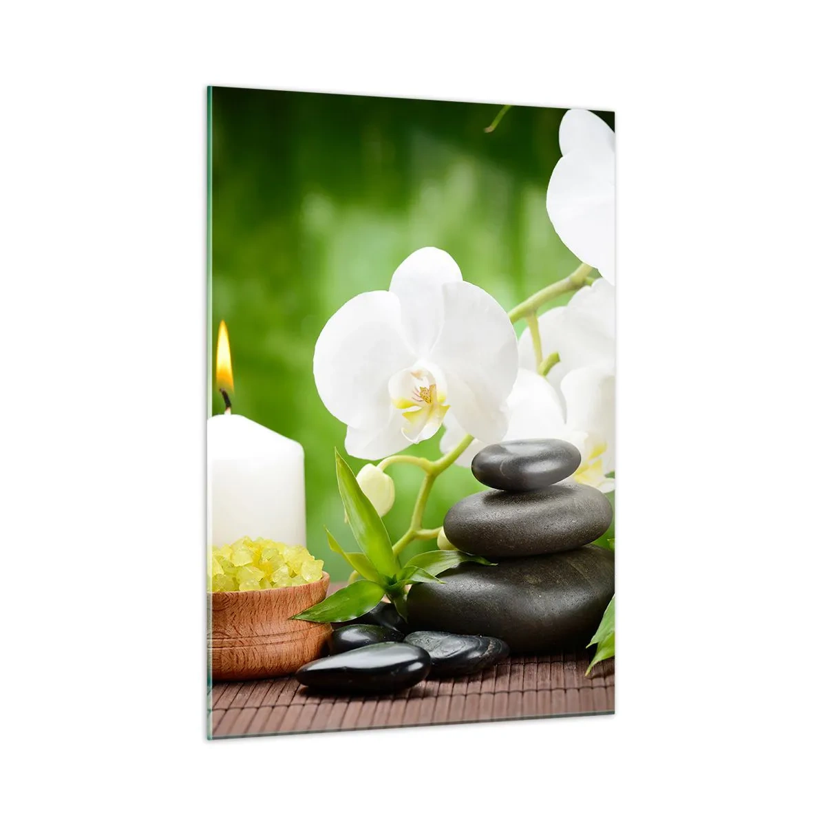 Quadro em vidro - Um toque perfumado, floral e suave - 50x70 cm