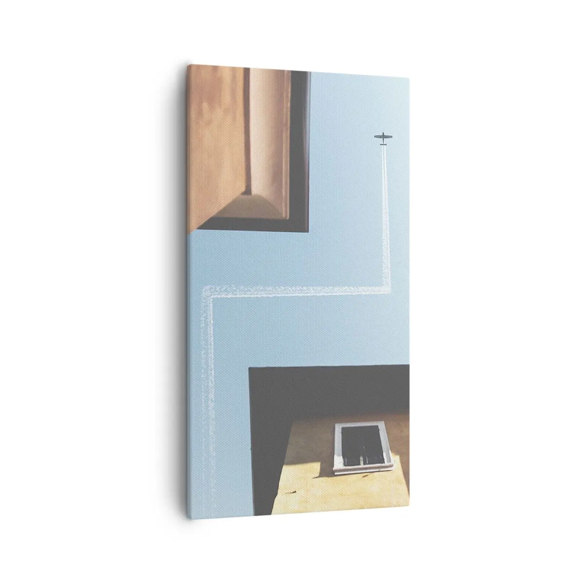 Quadro em tela - Acima do labirinto da cidade - 55x100 cm