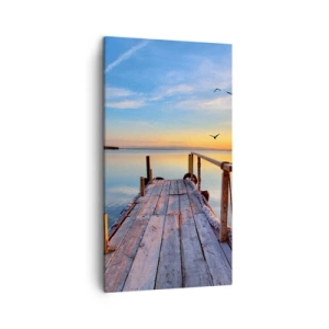 Quadro em tela - Caminhando em direção ao sol - 45x80 cm