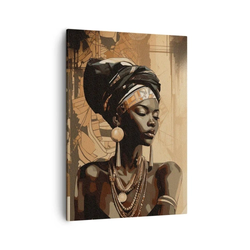 Quadro em tela - Majestade africana - 50x70 cm