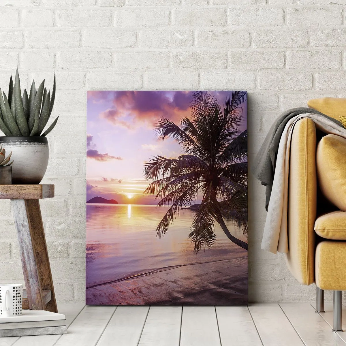 Quadro em tela - Felicidade no horizonte - 50x70 cm
